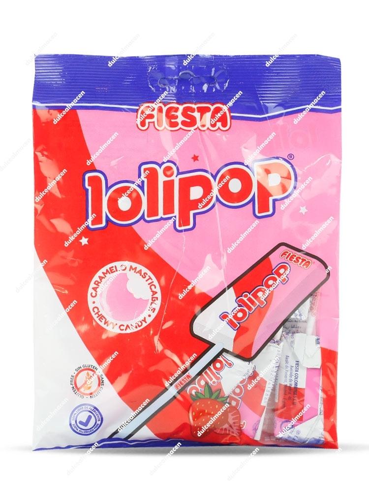 Fiesta Lollipop Fresa  7 uds