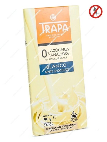 Trapa tableta chocolate blanco 0% az. añadidos