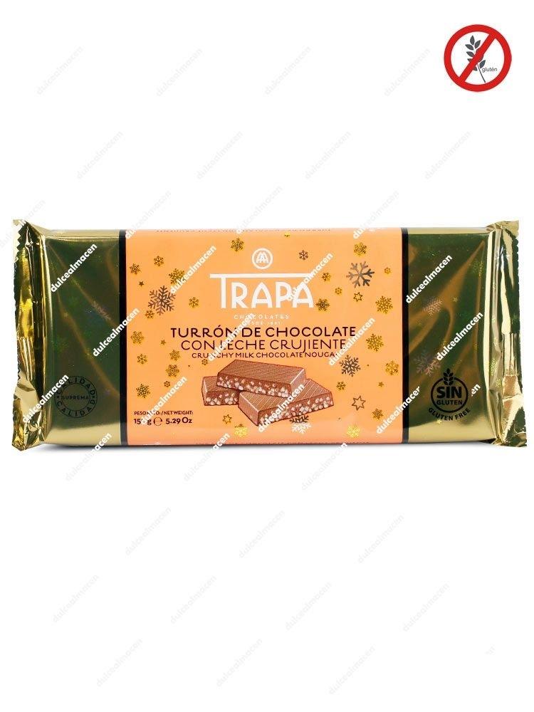 Trapa Turrón Chocolate con Leche Crujiente 150 gr