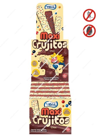 Vidal Maxicrujitos Chocolate 75 uds