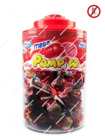 Vidal mega pompito cereza 40 uds