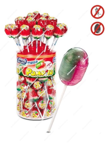 Vidal mega pompito sandia 40 uds