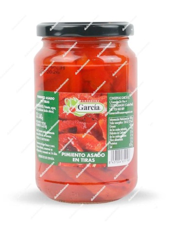 García pimiento asado tiras 340 gr