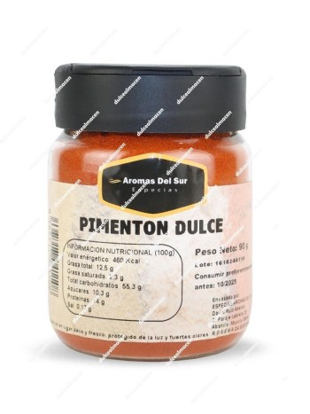 Aromas pimenton dulce tarro 90gr