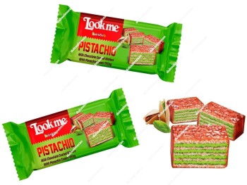 Look-Me Wafer Pistacho 24 uds