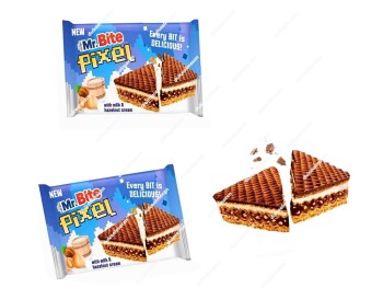 Mr.Bite Pixel Chocolate con Avellana 24 uds