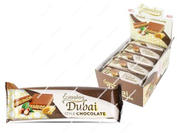 Eurochoc Chocolate con Avellanas Estilo Dubai 24 uds