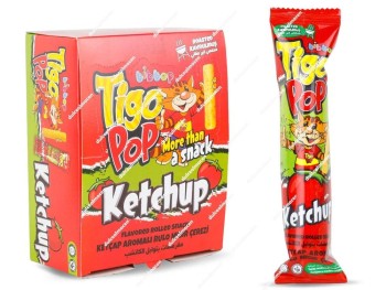 Tigo Pop Snack Gusanitos Ketchup 24 uds