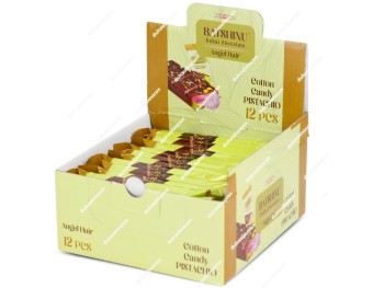 Batshinu Barritas Chocolate Dubai Sabor Algodón de Azúcar y Pistacho 12 uds