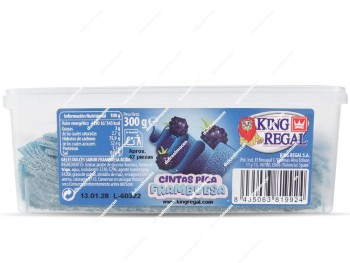 King Regal Tarro Lenguas Frambuesa 300 gr