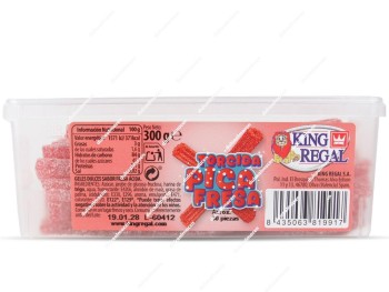 King Regal Tarro Torcida Pica Fresa 300 gr.