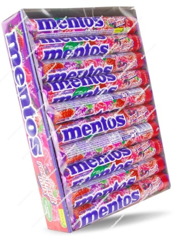Mentos Tubo Mix Frutos Rojos