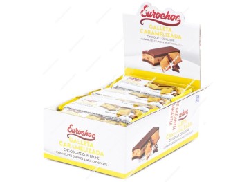 Eurochoc Barritas Chocolate con Galleta Caramelizada 24 uds