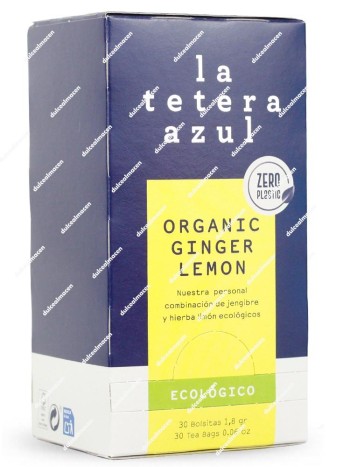 La Tetera Azul Organic Limón Jengibre 30 uds