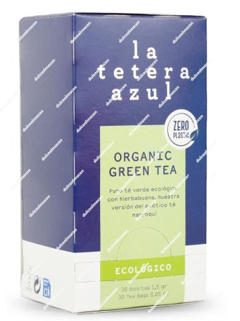 La Tetera Azul Organic Té Verde 30 uds