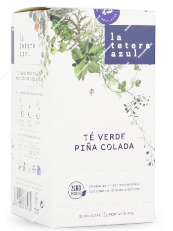 La Tetera Azul Té Verde Piña Colada 20 uds