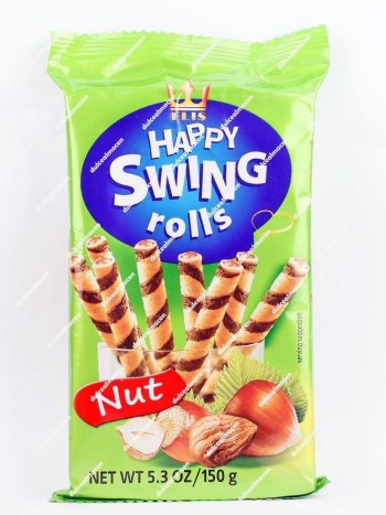 Flis Happy Swing Rolls Barquillo Relleno Avellana 150 gr