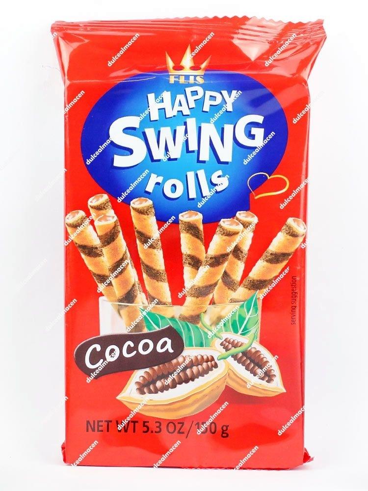 Flis Happy Swing Rolls Barquillo Relleno Cacao 150 gr