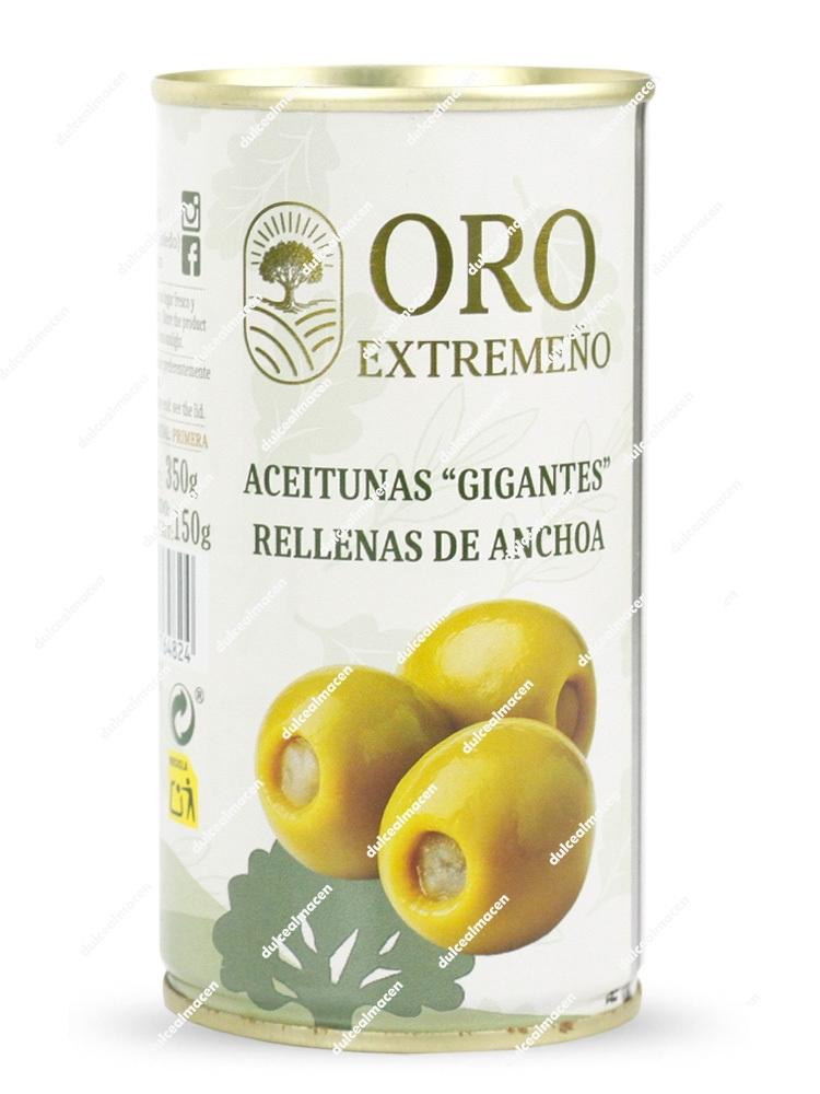 Oro Extremeño Aceituna Gigantes Rellenas de Anchoa 350 gr