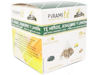 Barraca Té Verde Jengibre y Limón 10 bolsitas