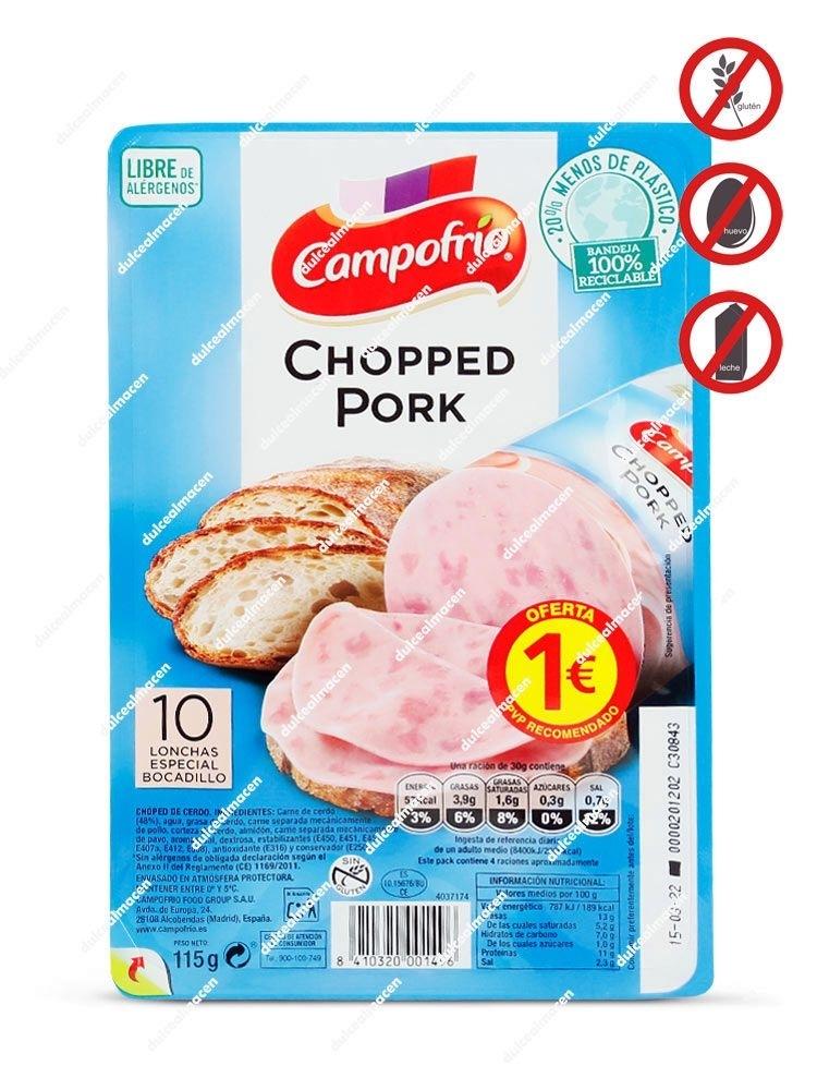 Campofrio chopped pork PVP 1
