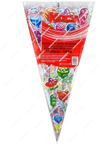 Kadisa bolsa cono gigante decorada 100 uds