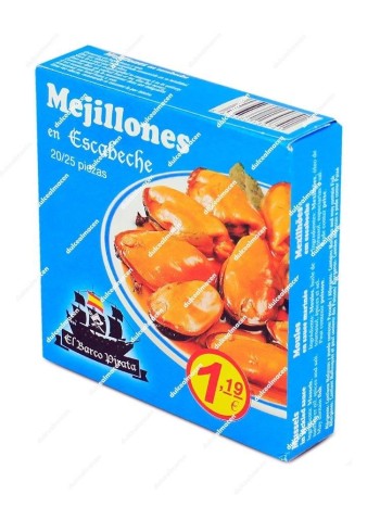 Dutico mejillones en escabeche PVP 1.79